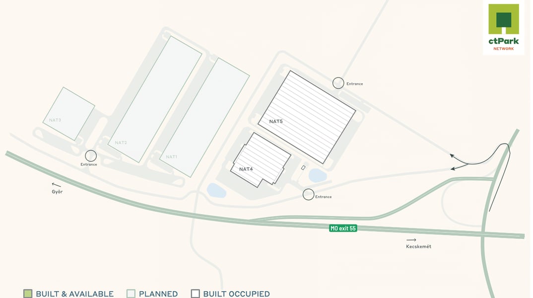 Warehouses CTPark Budapest North, Budapest - warehouses for rent