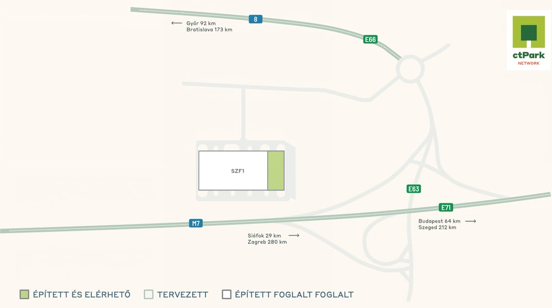 Warehouses CTPark Székesfehérvár, Székesfehérvár - warehouses for rent