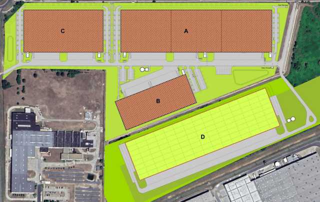 Warehouses VGP Park Győr Béta, Győr - warehouses for rent. Site plan.