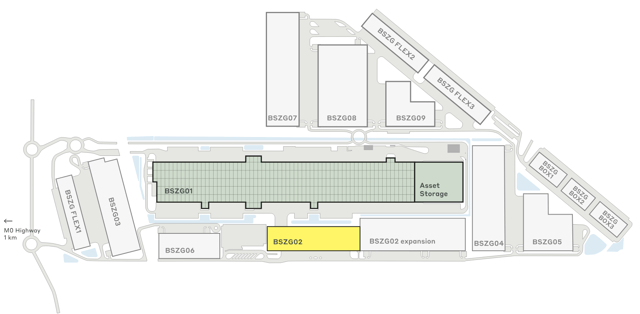 Warehouses CTPark Budapest Szigetszentmiklós, Budapest - warehouses for rent. Site plan.