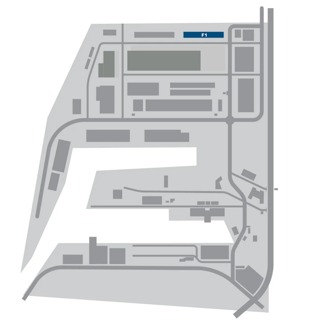 Raktárak Budapest Dock Freeport, Budapest - raktárak bérbeadásra. Helyszínrajz.
